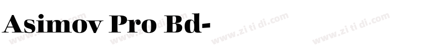 Asimov Pro Bd字体转换